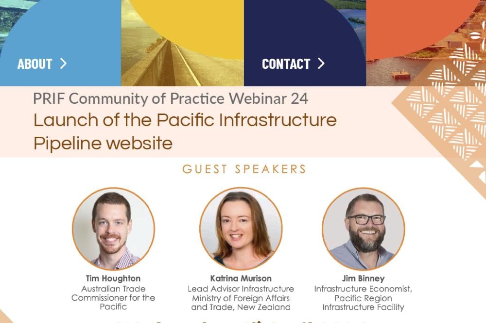 Pacific Infrastructure Pipeline website launch